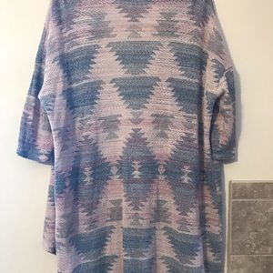 Printed cardigan